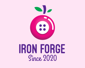 Fruit Berry Button logo design