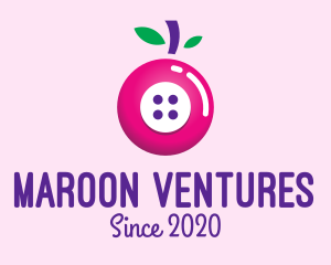 Fruit Berry Button logo design