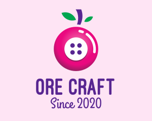 Fruit Berry Button logo design