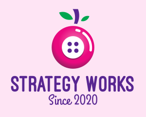 Fruit Berry Button logo design