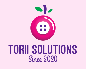 Fruit Berry Button logo design