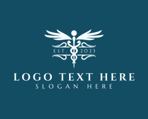 Hospital - Medical Clinic Caduceus logo design