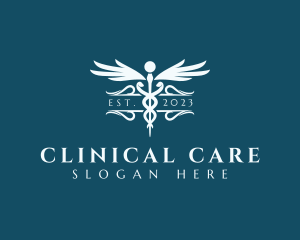 Medical Clinic Caduceus logo design