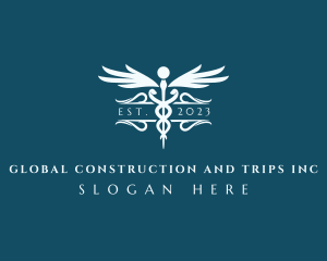 Medical Clinic Caduceus logo design
