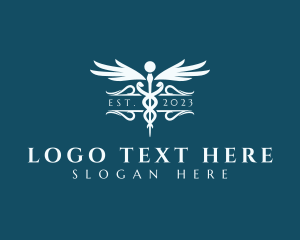 Physician - Medical Clinic Caduceus logo design