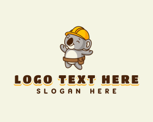 Maintenance - Cute Koala Builder logo design