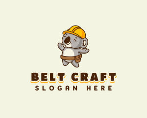 Cute Koala Builder logo design