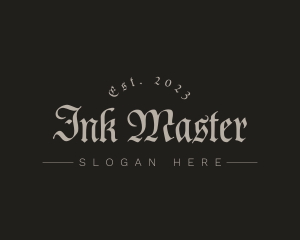 Gothic Tattoo Business logo design