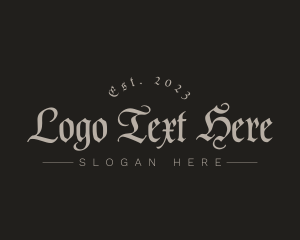 Gothic Tattoo Business Logo