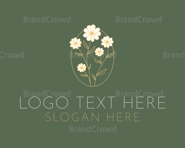 Aesthetic Flower Arrangement Logo