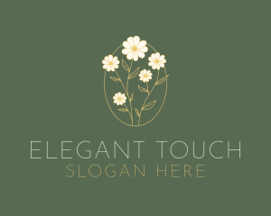 Aesthetic Flower Arrangement logo design