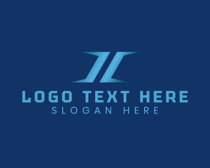 Agency - Blue Technology Letter I logo design