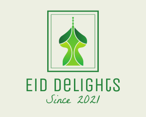 Eid - Green Arabian Structure logo design