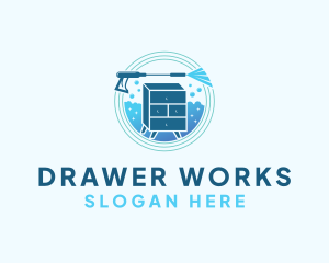 Drawer - Furniture Pressure Washer Cleaning logo design