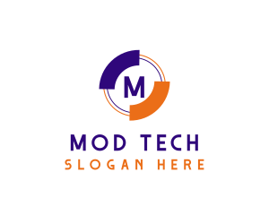 Modern Tech Orbit logo design