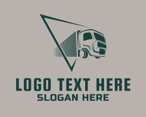 Dump Truck - Freight Trucking Delivery logo design