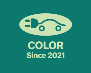 Car Bodyshop - Green Electric Car Plug logo design