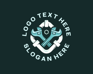 Tools - Pipe Plumbing Maintenance logo design