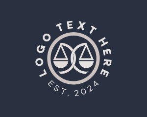 Prosecutor - Law Firm Scale logo design