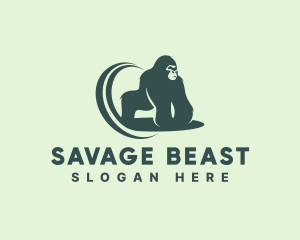 Wild Gorilla Beast logo design