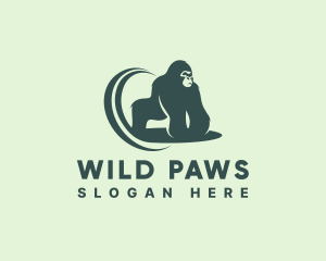 Wild Gorilla Beast logo design