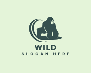 Wild Gorilla Beast logo design