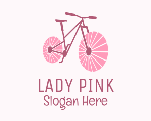 Pink Travel  Bike  logo design