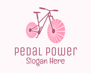 Pink Travel  Bike  logo design