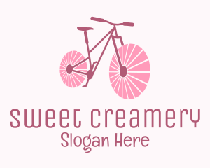 Pink Travel  Bike  logo design