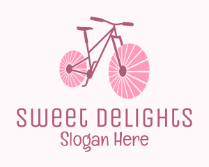 Pink Travel  Bike  logo design