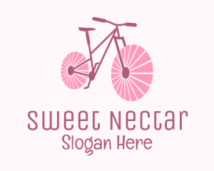 Pink Travel  Bike  logo design