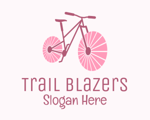 Pink Travel  Bike  logo design