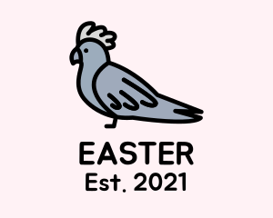 Wing - Cartoon Dove Bird logo design