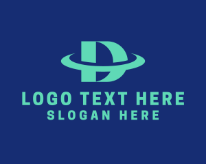Foreign Exhange - Orbit Company Letter D logo design