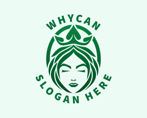 Royal Queen Leaf Crown Logo