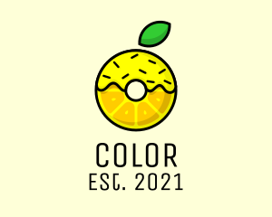 Baked Goods - Lemon Fruit Donut logo design