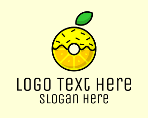 Lemon Fruit Donut  Logo