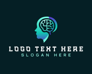Iq - Mind Brain Human logo design