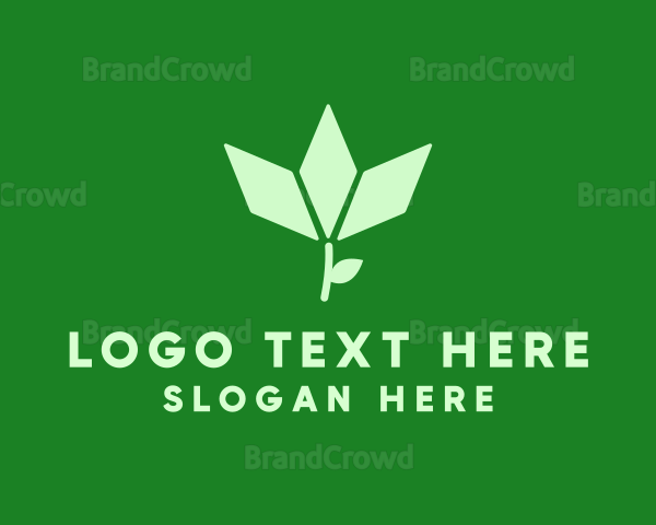 Organic Diamond Plant Logo