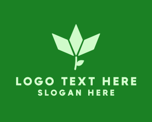 Healthy - Organic Diamond Plant logo design