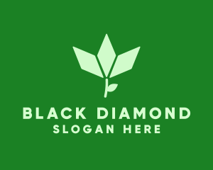 Organic Diamond Plant logo design