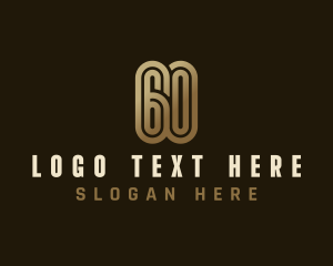 Number 20 - Modern Digital Number 60 logo design