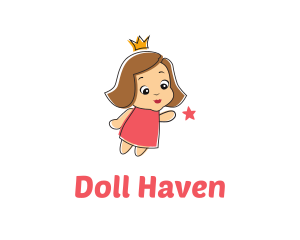 Doll - Princess Toy Doll logo design