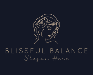 Flower Lady Salon logo design