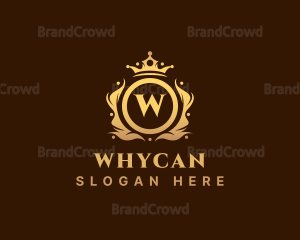 Expensive Kingdom Crown Crest Logo