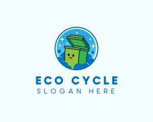 Recycling - Rubbish Garbage Bin Collector logo design