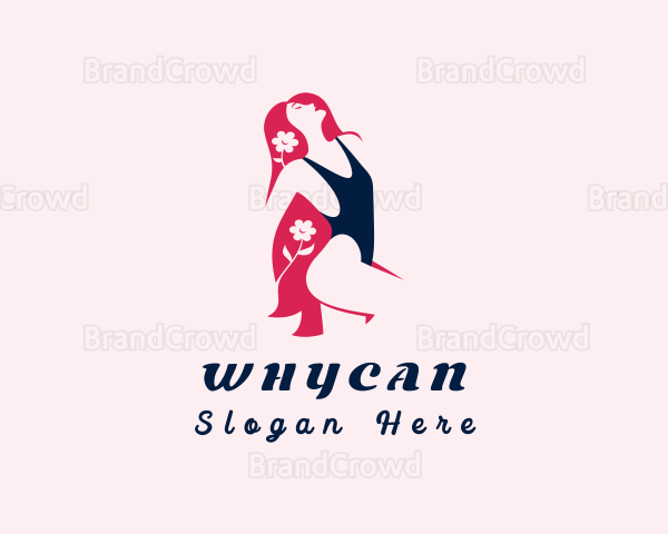 Sexy Flower Swimsuit Logo