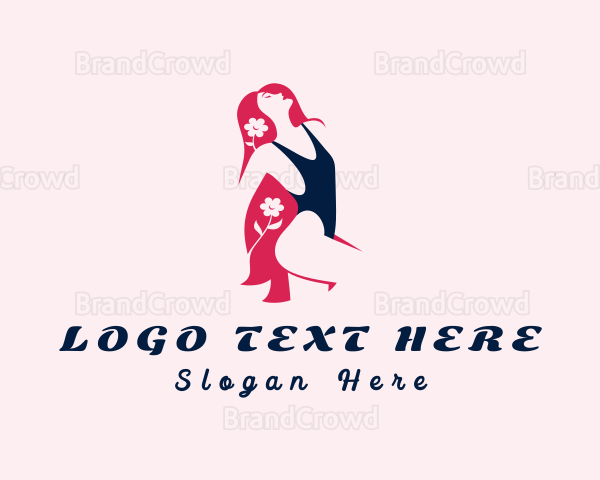 Sexy Flower Swimsuit Logo