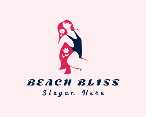 Swimsuit - Sexy Flower Swimsuit logo design