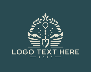 Digger - Shovel Landscaping Garden logo design